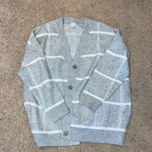 Gray cardigan